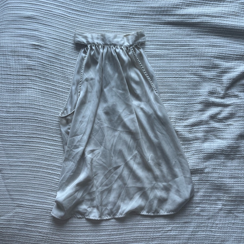 GAP Light Gray Satin Halter Top